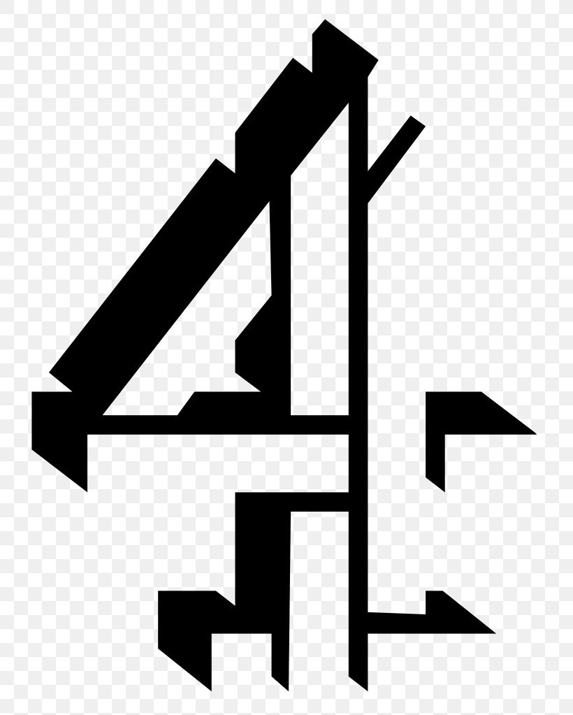 Logo Television Channel Channel 4, PNG, 772x1023px, Logo, All 4, Black And White, Brand, Broadcasting Download Free