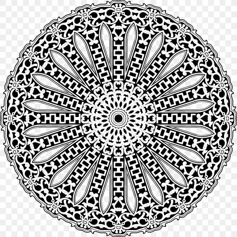 Ornament Drawing Tattoo Pattern, PNG, 2340x2340px, Ornament, Art, Black And White, Crochet, Doily Download Free