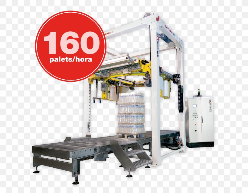 Machine Stretch Wrap Palletizer Packaging And Labeling, PNG, 662x640px, Machine, Arm, Automatic Control, Manufacturing, Packaging And Labeling Download Free