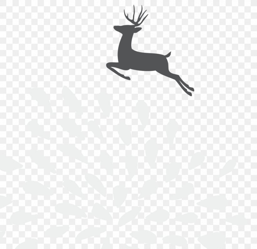 Reindeer Decal Paper Wallpaper, PNG, 1000x973px, Reindeer, Adhesive, Antler, Black, Black And White Download Free