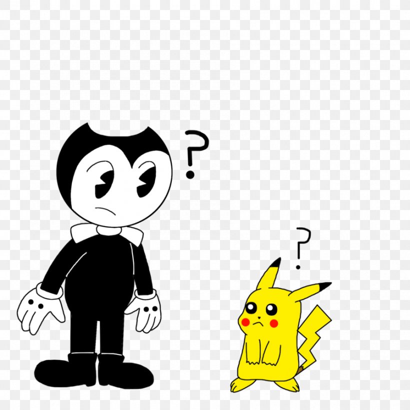 Bendy And The Ink Machine Pikachu Pokémon GO Pokémon Trading Card Game, PNG, 894x894px, Bendy And The Ink Machine, Area, Art, Artwork, Bird Download Free