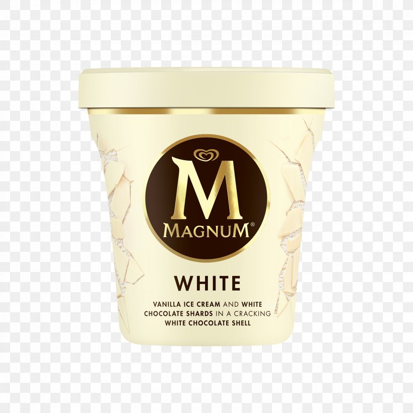 Magnum Ice Cream Tub White Chocolate, PNG, 2365x2365px, Ice Cream, Chocolate, Cream, Magnum, Magnum Ice Cream Download Free