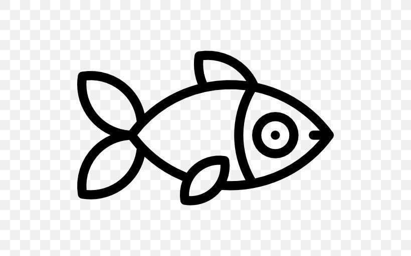 Icon Design Fish Food Clip Art, PNG, 512x512px, Icon Design, Area, Black And White, Fish, Food Download Free