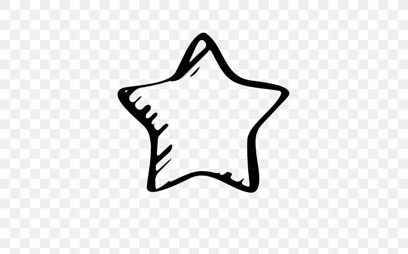 Five-pointed Star, PNG, 512x512px, Star, Area, Black, Black And White, Finger Download Free