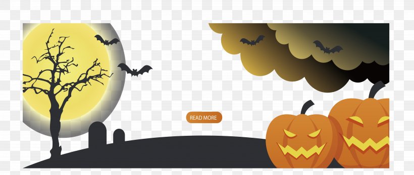 Halloween Banner Illustration, PNG, 6073x2578px, Banner, Brand, Flag, Halloween, Illustration Download Free