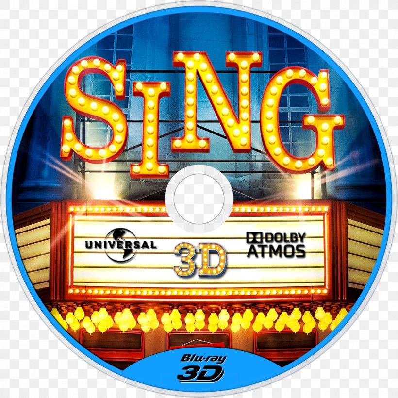 Sing 3D Film Illumination Cinema, PNG, 1000x1000px, 3d Film, Sing, Animation, Brand, Cinema Download Free