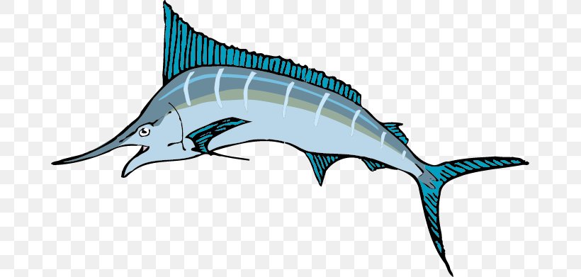 The Blue Marlin Swordfish Sailfish Clip Art, PNG, 675x391px, Blue Marlin, Animal, Billfish, Bony Fish, Cartilaginous Fish Download Free