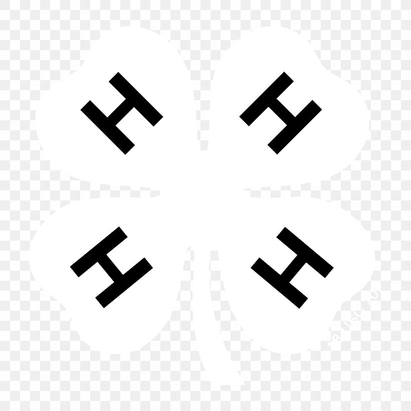 4-H Four-leaf Clover White Clover Logo Clip Art, PNG, 1440x1440px, Fourleaf Clover, Agriculture, Black, Brand, Clover Download Free