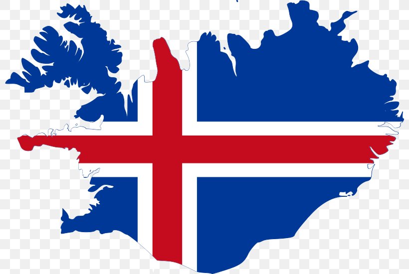 Flag Of Iceland Vector Map, PNG, 800x550px, Flag Of Iceland, Area, Art, Blank Map, Flag Download Free