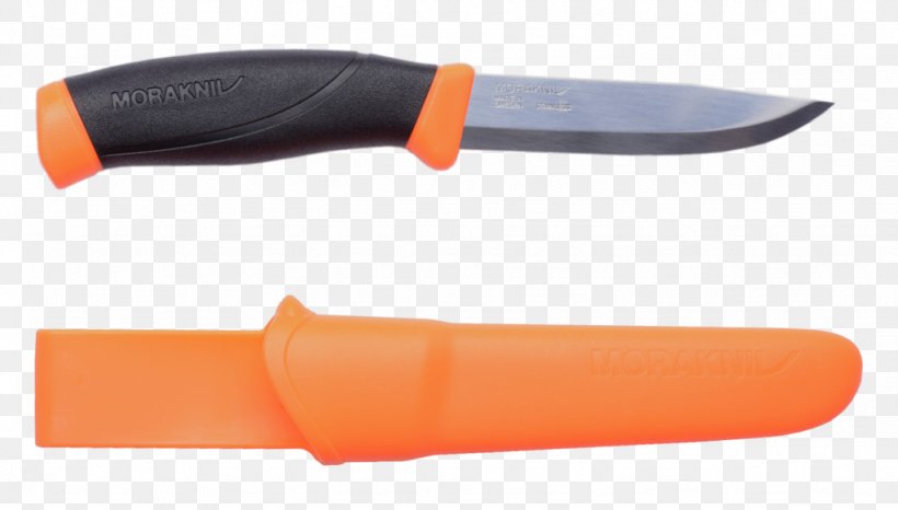 Mora Knife Mora Companion HD Orange Carbon Steel, PNG, 1024x582px, Knife, Blade, Carbon Steel, Cold Weapon, Hardware Download Free
