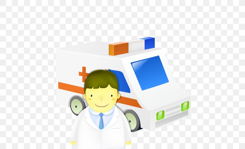 Cartoon Illustration, PNG, 500x500px, Cartoon, Ambulance, Animation, Artworks, Child Download Free