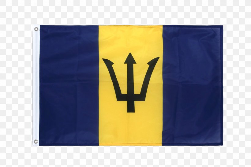 Flag Of Barbados Flag Of Barbados Fahne Banner, PNG, 1500x1000px, Barbados, Amazoncom, Area, Banner, Electric Blue Download Free