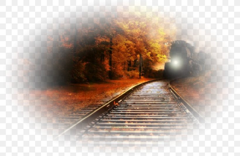 Train Rail Transport Track Autumn Steam Locomotive, PNG, 800x532px, Train, Atmosphere, Autumn, Forest, Highdefinition Television Download Free