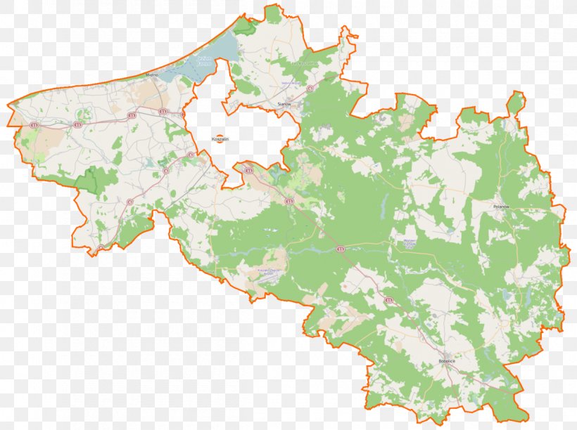 Gmina Biesiekierz Gmina Bobolice Koszalin Polanów Gmina Manowo, PNG, 1200x896px, Koszalin, Area, Border, Ecoregion, Map Download Free