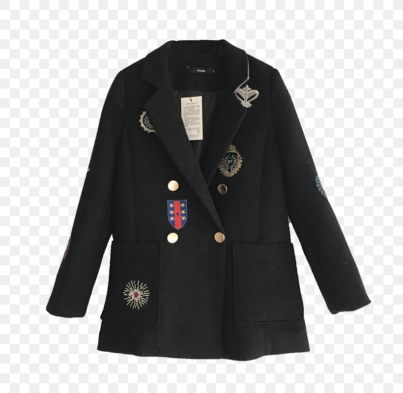 Jacket Blazer Coat Outerwear, PNG, 800x800px, Jacket, Black, Blazer, Button, Coat Download Free