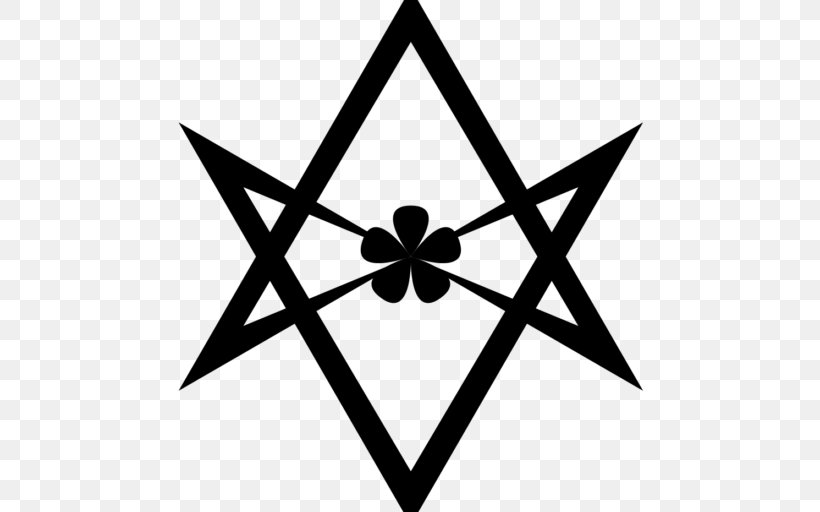 Unicursal Hexagram Thelema Religion Symbol, PNG, 512x512px, Unicursal Hexagram, Aleister Crowley, Black And White, Hexagram, Magic Download Free