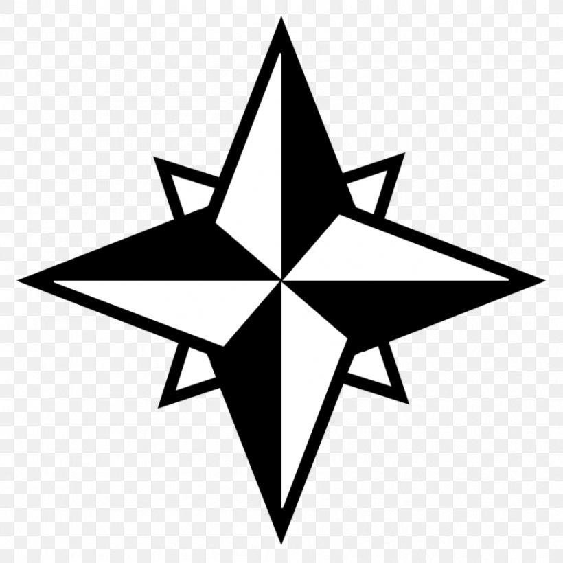 Wind Rose Compass Rose Clip Art, PNG, 894x894px, Wind Rose, Area, Artwork, Black, Black And White Download Free