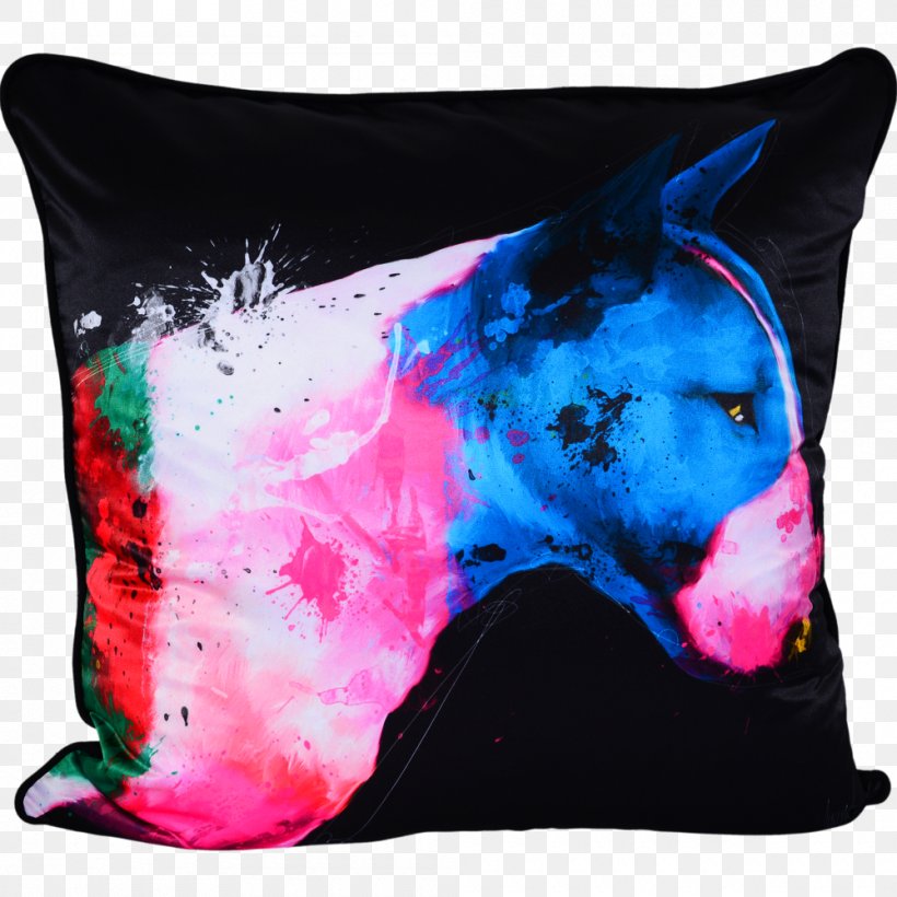Bull Terrier Artist Painting Cushion, PNG, 1000x1000px, Bull Terrier, Acrylic Paint, Art, Artist, Canvas Download Free