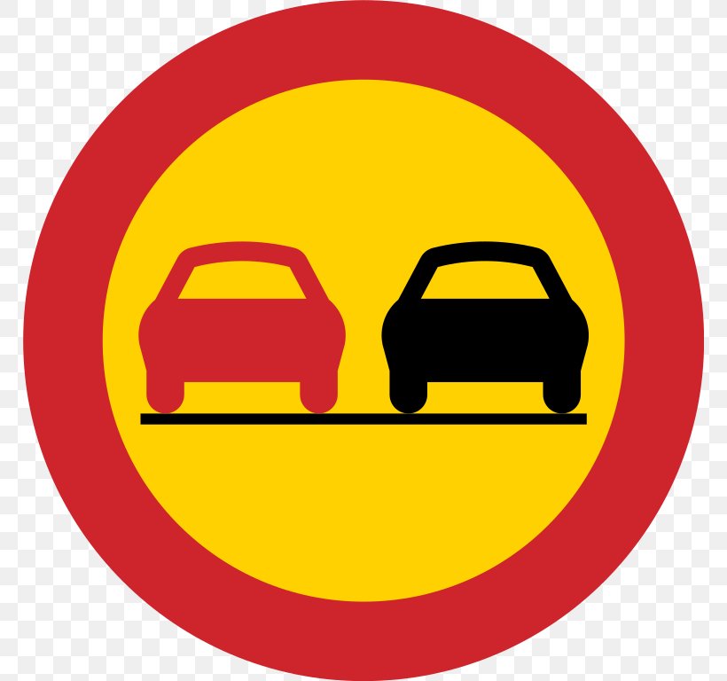 Prohibitory Traffic Sign Overtaking Vehicle Sweden, PNG, 768x768px, Traffic Sign, Area, Brand, Emoticon, Lane Download Free
