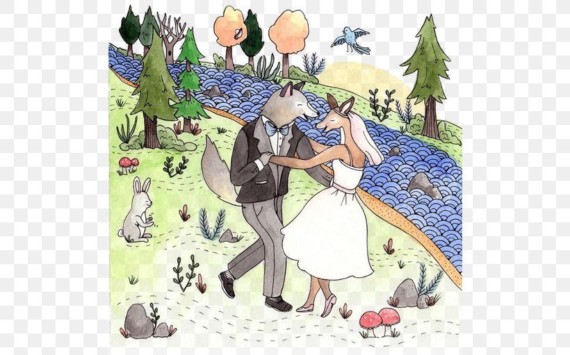 Wedding Invitation A Midsummer Nights Dream Illustration, PNG, 510x511px, Watercolor, Cartoon, Flower, Frame, Heart Download Free