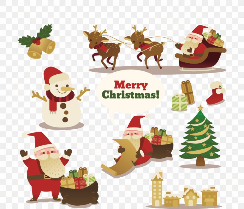 Santa Claus Reindeer Christmas Ornament, PNG, 1066x911px, Santa Claus, Christmas, Christmas Decoration, Christmas Ornament, Christmas Tree Download Free