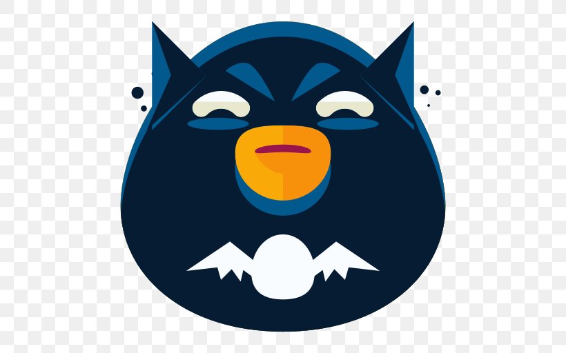 Batman Clip Art Superman Superhero Emoji, PNG, 512x512px, Batman, Beak, Cartoon, Comics, Drawing Download Free