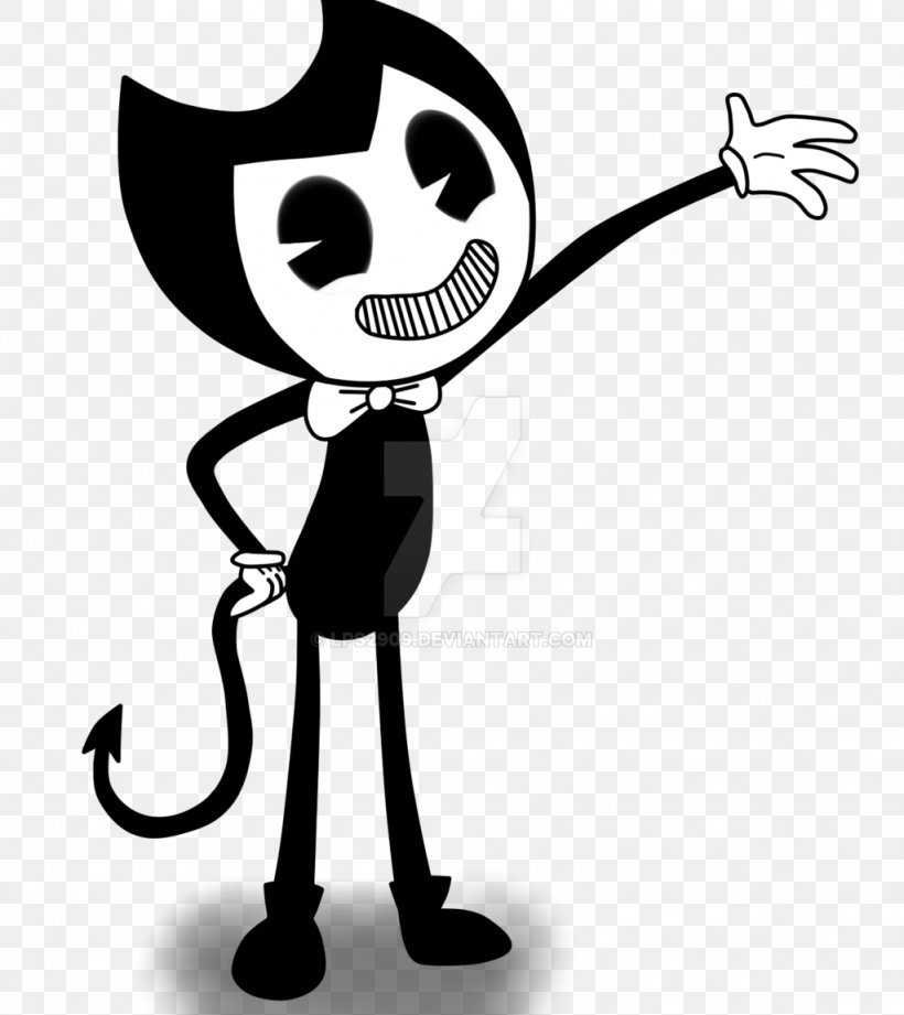 DeviantArt Bendy And The Ink Machine Artist, PNG, 1024x1151px, Art, Artist, Behavior, Bendy And The Ink Machine, Black And White Download Free