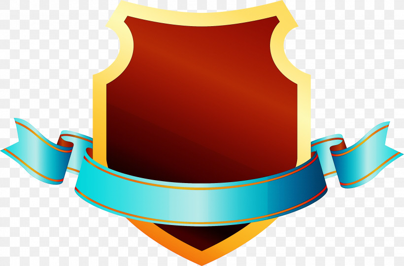 Emblem Ribbon, PNG, 3000x1973px, Emblem Ribbon, Emblem, Logo, Orange, Shield Download Free