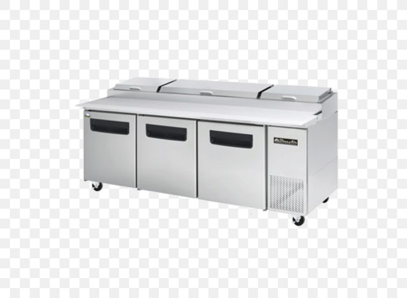 Table Pizza Refrigerator Refrigeration Restaurant, PNG, 600x600px, Table, Chiller, Cooler, Door Handle, Drawer Download Free