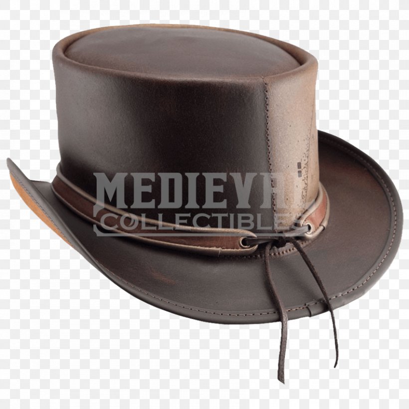Top Hat Leather Fedora Cap, PNG, 850x850px, Hat, Bowler Hat, Brown, Cap, Costume Download Free