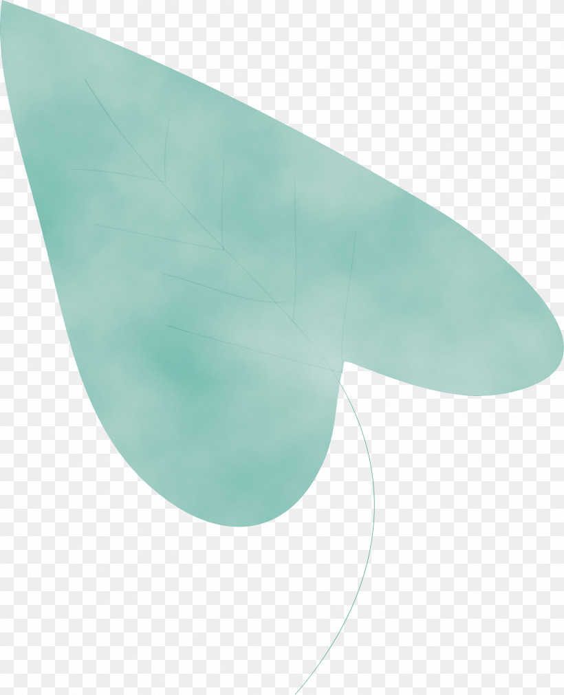 Angle Turquoise, PNG, 2431x3000px, Leaf, Angle, Paint, Turquoise, Watercolor Download Free