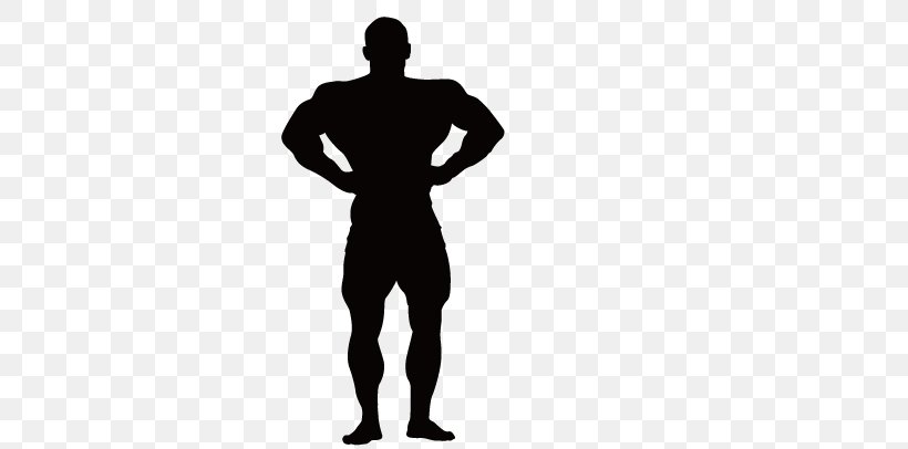 Bodybuilding Silhouette Muscle Physical Fitness, PNG, 721x406px, Bodybuilding, Arm, Black, Black And White, Dumbbell Download Free