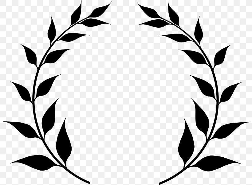 Laurel Wreath Bay Laurel Leaf Clip Art, PNG, 800x602px, Laurel Wreath, Artwork, Bay Laurel, Black, Black And White Download Free