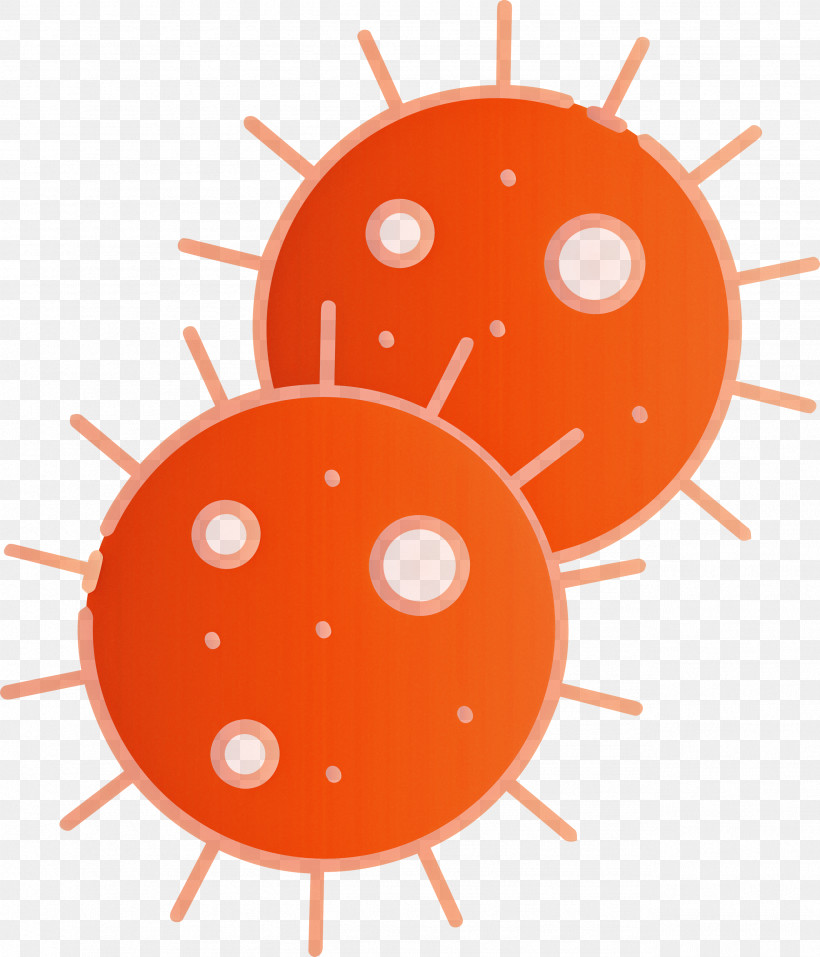 Bacteria Germs Virus, PNG, 2568x3000px, Bacteria, Germs, Orange, Virus Download Free