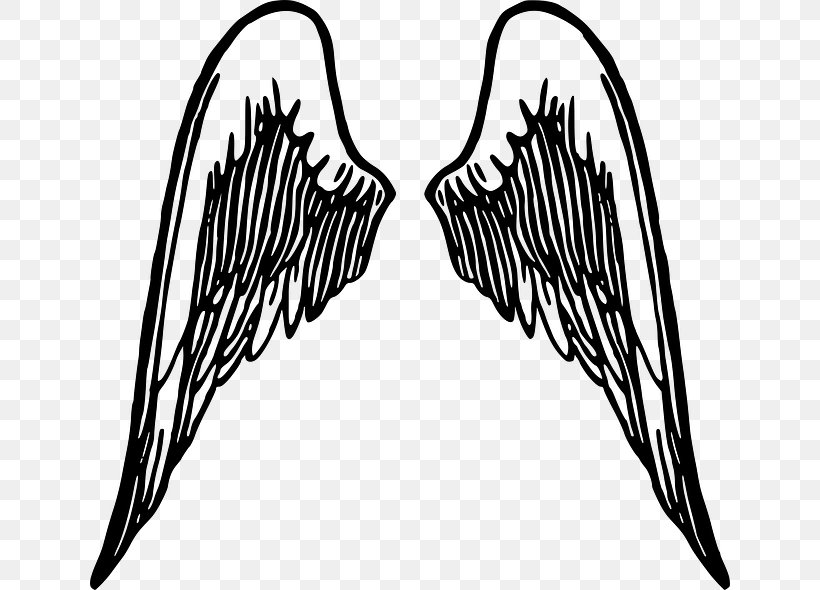 Drawing Angel Clip Art, PNG, 640x590px, Drawing, Angel, Art, Beak, Black And White Download Free