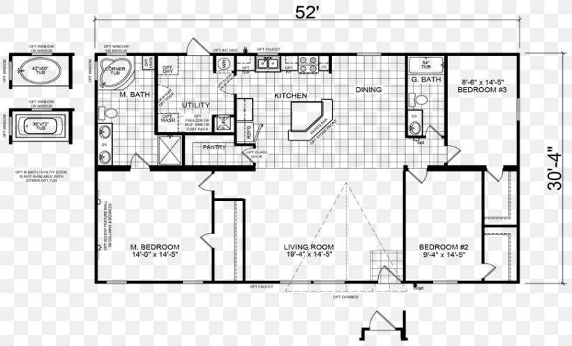 Floor Plan Mobile Home House Champion Homes Manufactured