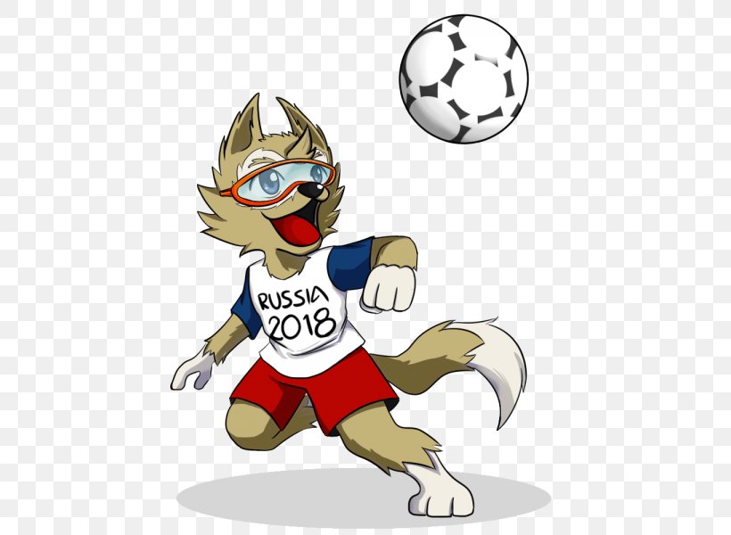 2018 World Cup Zabivaka FIFA World Cup Official Mascots Russia, PNG, 480x600px, 2018 World Cup, Ball, Cartoon, Fiction, Fictional Character Download Free