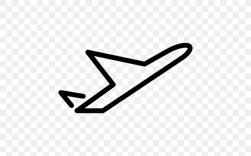 Airplane Flight Clip Art, PNG, 512x512px, Airplane, Area, Black, Black And White, Cdr Download Free