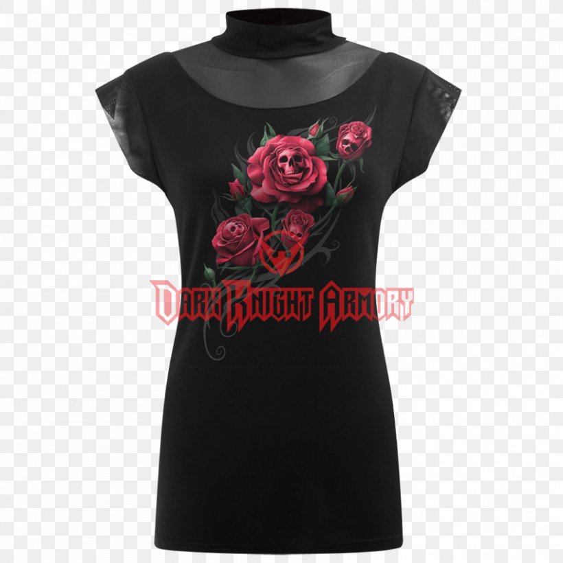 T-shirt Top Polo Neck Sleeve Clothing, PNG, 850x850px, Tshirt, Clothing, Day Of The Dead, Death, Fashion Download Free