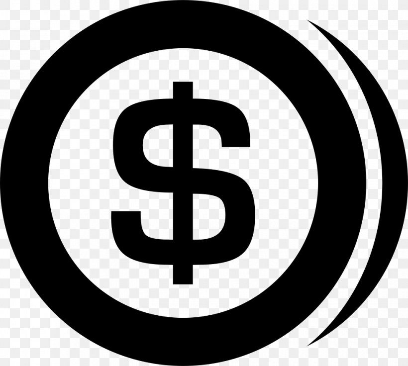 Dollar Coin United States Dollar Dollar Sign, PNG, 980x880px, Dollar Coin, Area, Banknote, Black And White, Brand Download Free