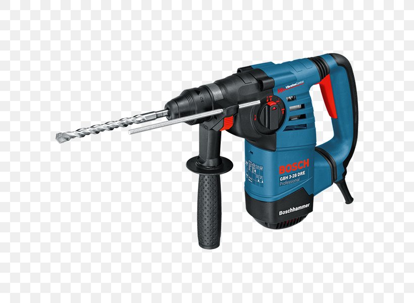 Bosch Professional GBH 3-28 DRE SDS-Plus-Hammer Drill 800 W Incl. Case Augers, PNG, 600x600px, Hammer Drill, Augers, Concrete, Drill, Drill Bit Download Free