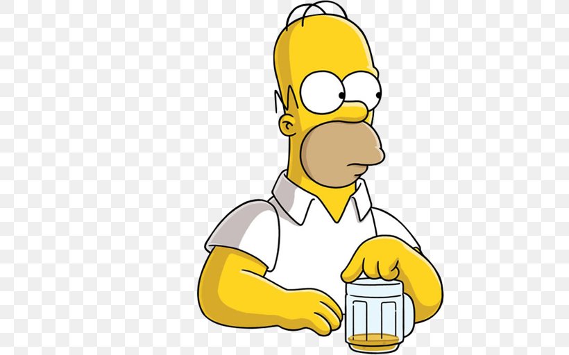 Homer Simpson Lisa Simpson Marge Simpson Maggie Simpson, PNG, 512x512px, Homer Simpson, Area, Beak, Cartoon, Emoticon Download Free