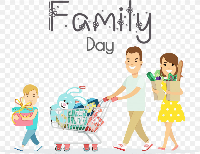Shopping Cart, PNG, 3000x2323px, Family Day, Animation, Cartoon, Dongman, Family Download Free