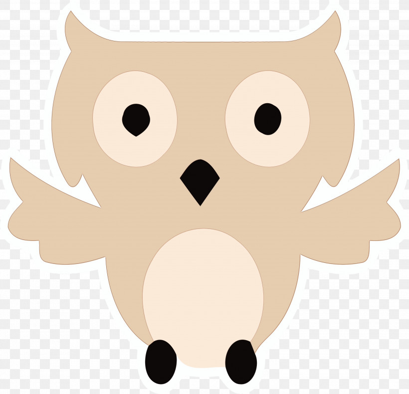 Snout Birds Beak Cartoon Owl M, PNG, 3000x2892px, Watercolor, Beak, Biology, Bird Of Prey, Birds Download Free