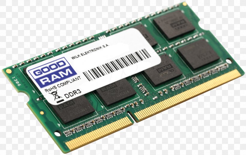 Laptop SO-DIMM Computer Data Storage DDR3 SDRAM, PNG, 1800x1136px, Laptop, Circuit Component, Computer Component, Computer Data Storage, Computer Hardware Download Free