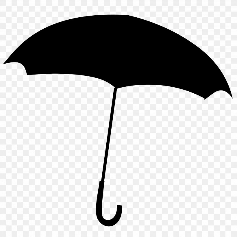 Umbrella Cartoon, PNG, 3820x3820px, Silhouette, Blackandwhite, Cartoon, Digital Art, Logo Download Free