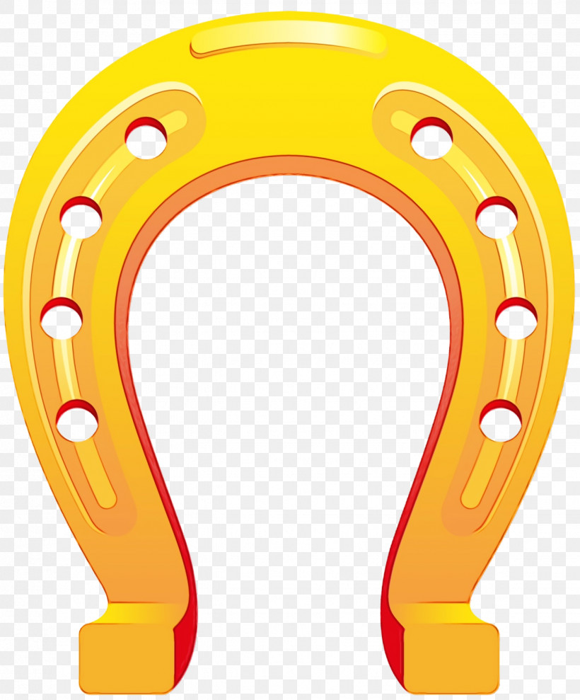 Yellow Horseshoe Horse Supplies Games Font, PNG, 1326x1600px,  Download Free