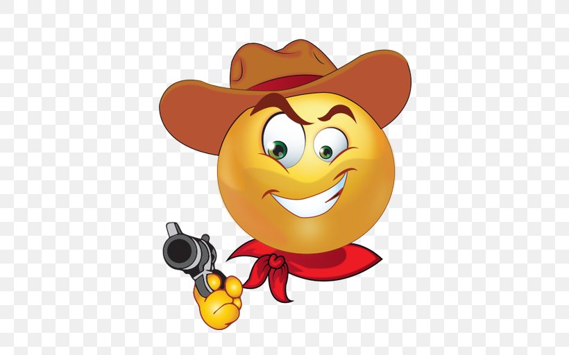 Sticker Smiley Emoticon Cowboy Emoji, PNG, 512x512px, Sticker, Animated Cartoon, Animation, Cartoon, Cowboy Download Free