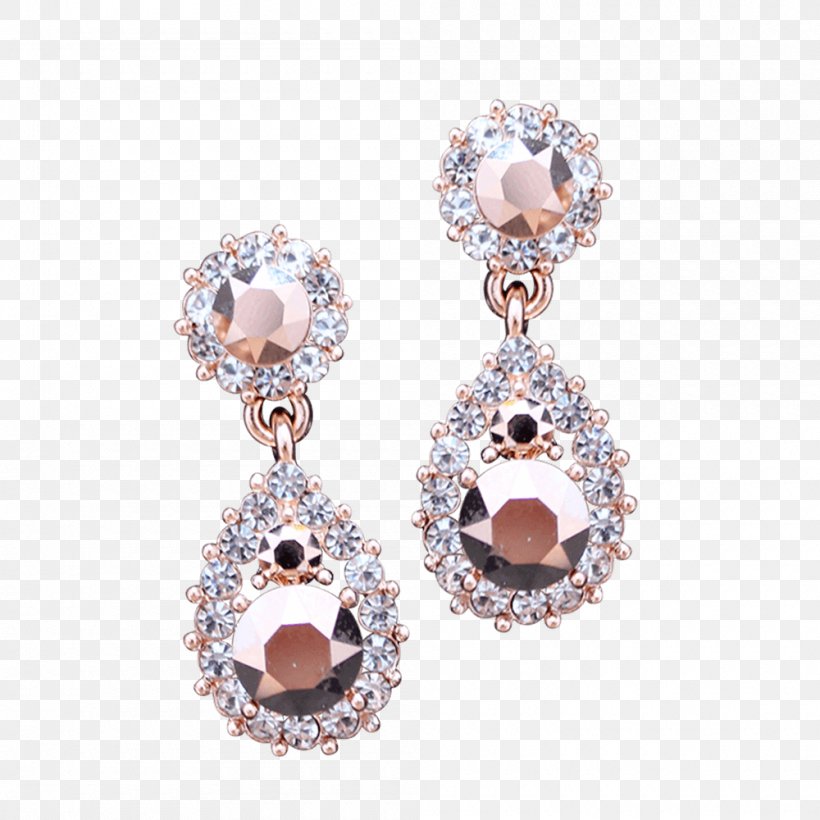 Earring Crystal Jewellery Lily And Rose Gold, PNG, 1000x1000px, Earring, Ball, Body Jewellery, Body Jewelry, Bracelet Download Free