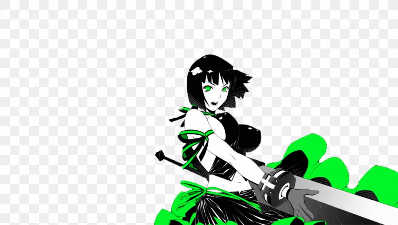 Gods Eater Burst Illustration Cartoon Green Black Hair, PNG, 960x544px, Gods Eater Burst, Animated Cartoon, Art, Black, Black Hair Download Free